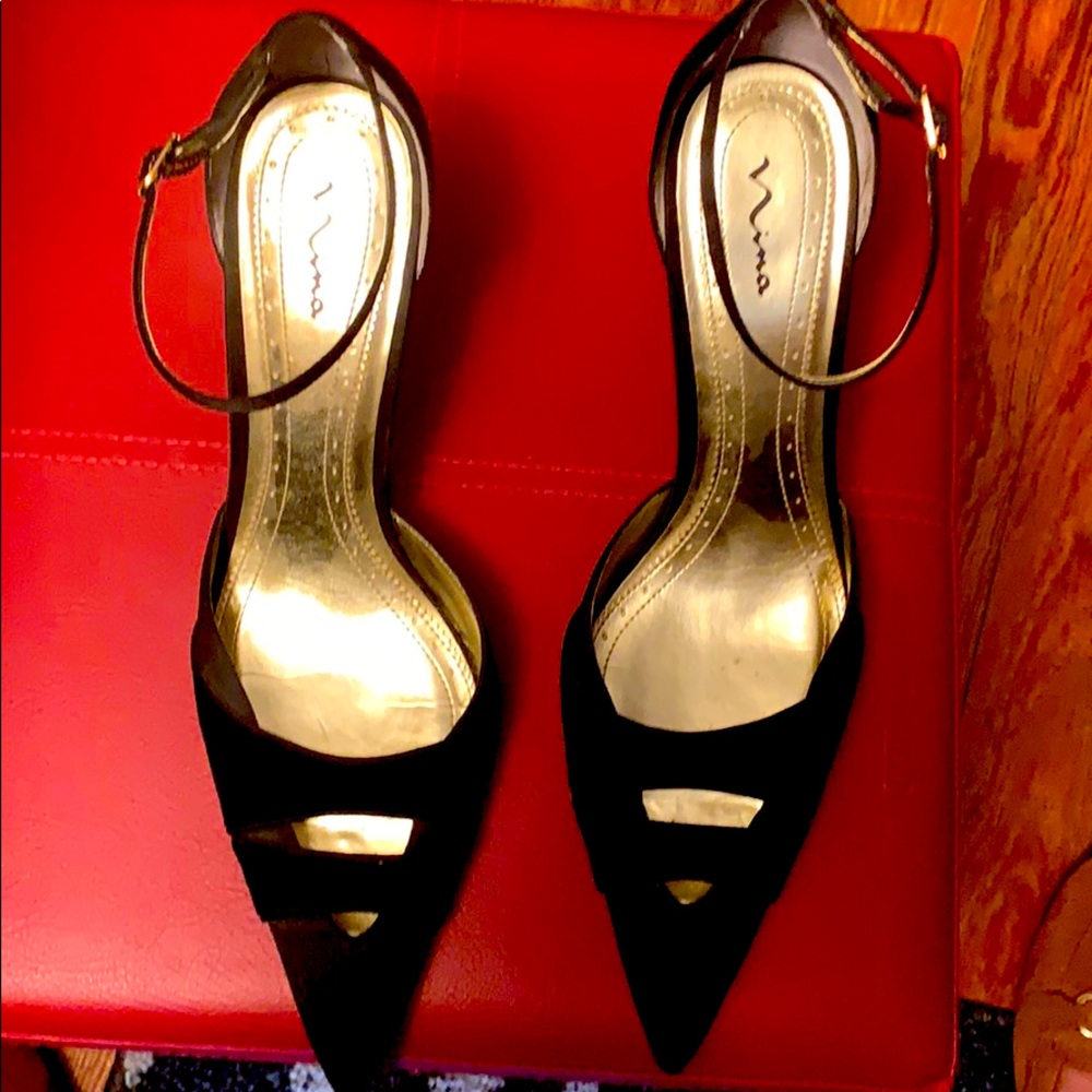 Formal black high heels